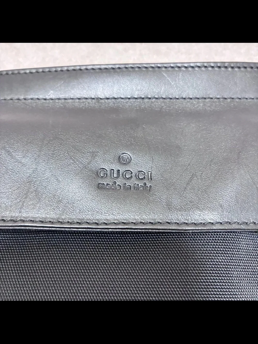 Gucci Black Nylon Dual-Pocket Belt Bag